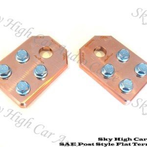 Sky High Car Audio 6 Lug Flat SAE Copper Battery Terminals ...