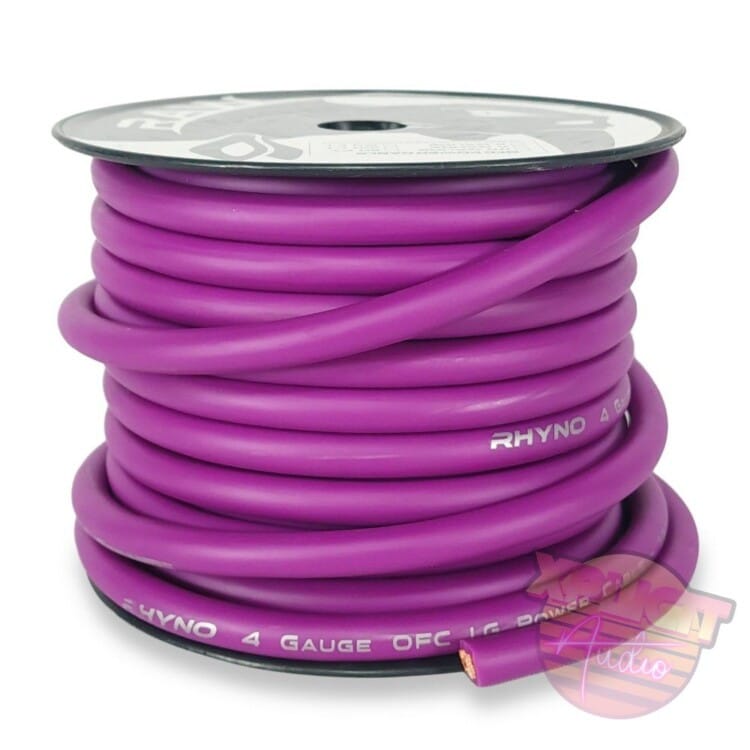 Rhyno Audio Works Purple 4 Gauge OFC Power Wire