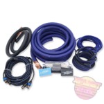 Sky High Car Audio 1/0ga Amp Kit - Blue