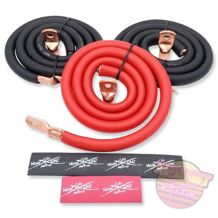 Sky High Car Audio 0ga Big 3 – red