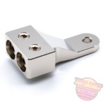 ILL Customz Nickel Plated Dual 1/0 Input Alternator Block