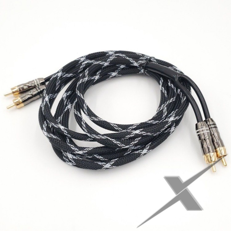 Rhyno Audio Works Premium Braided RCA