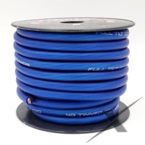 Full Tilt Audio 4ga Tinned OFC - 50ft Blue