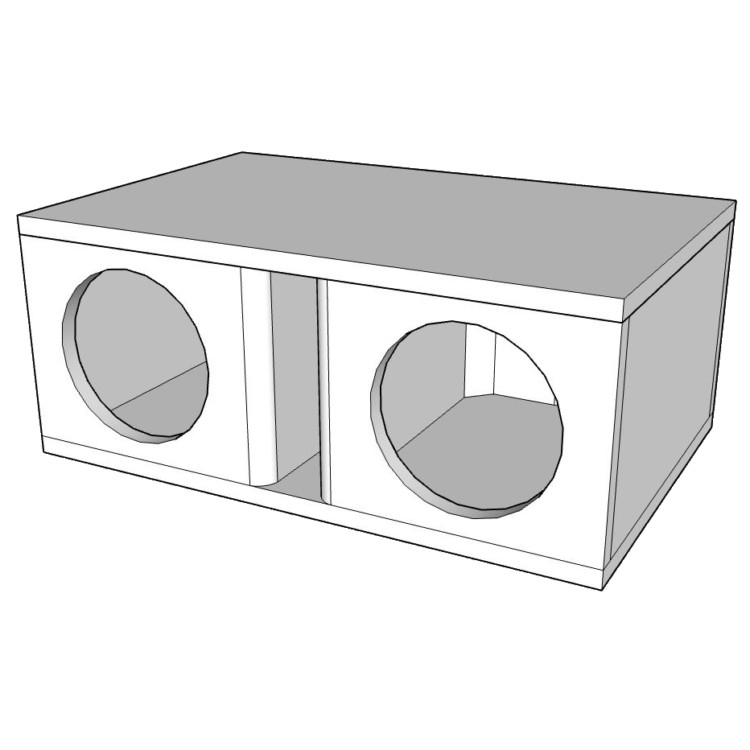 Xplicit Audio ELSBS Dual 8" subwoofer box