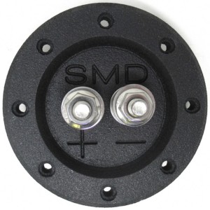 SMD Heavy Duty Round Speaker Terminal (Stainless) - 1 Channel