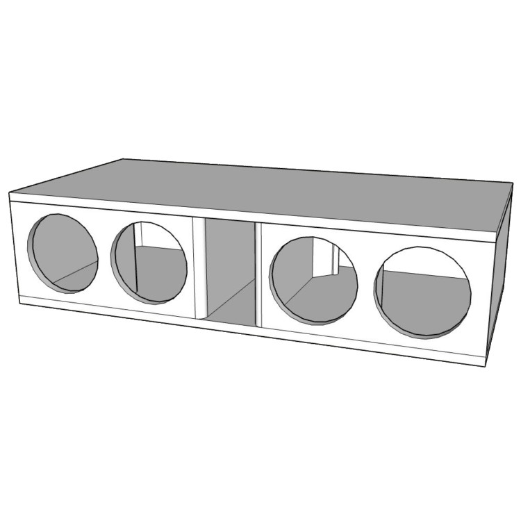 Xplicit Audio ELSBS Quad 8" subwoofer box