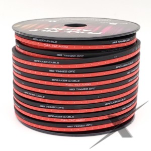 Full Tilt Audio 16 Gauge OFC Speaker Wire - 100ft Red/Black