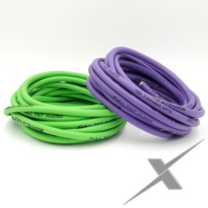 Full Tilt Audio 4 Gauge Tinned OFC - 50ft Green/Purple