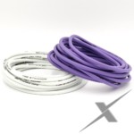 Full Tilt Audio 8 Gauge Tinned OFC - 50ft Purple/White