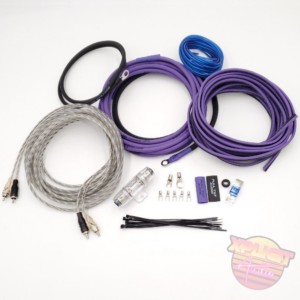 Full Tilt Audio 8ga Tinned OFC Amp Kit - Purple/Black