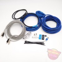 Full Tilt Audio 8ga Tinned OFC Amp Kit - Blue/Black