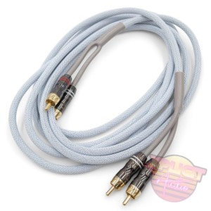 Rhyno Audio Works 10ft Premium White Braided 2-Channel RCA