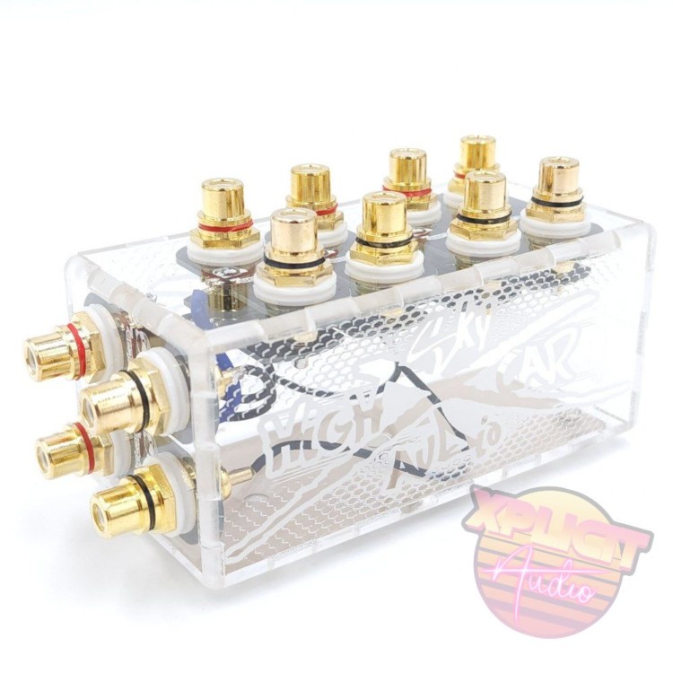 Sky High Car Audio RCA Distribution Block 2 to 4 Pair