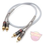 Rhyno Audio Works 3ft Premium White Braided 2-Channel RCA