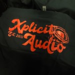 Xplicit Audio EST Black T-Shirt With Red Logo