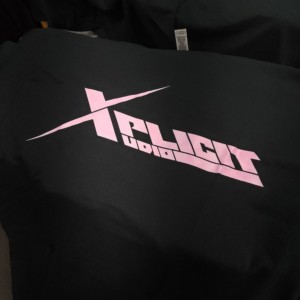 Xplicit Audio Classic Black T-Shirt With Pink Logo