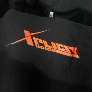 Xplicit Audio Classic Black T-Shirt With Orange Logo