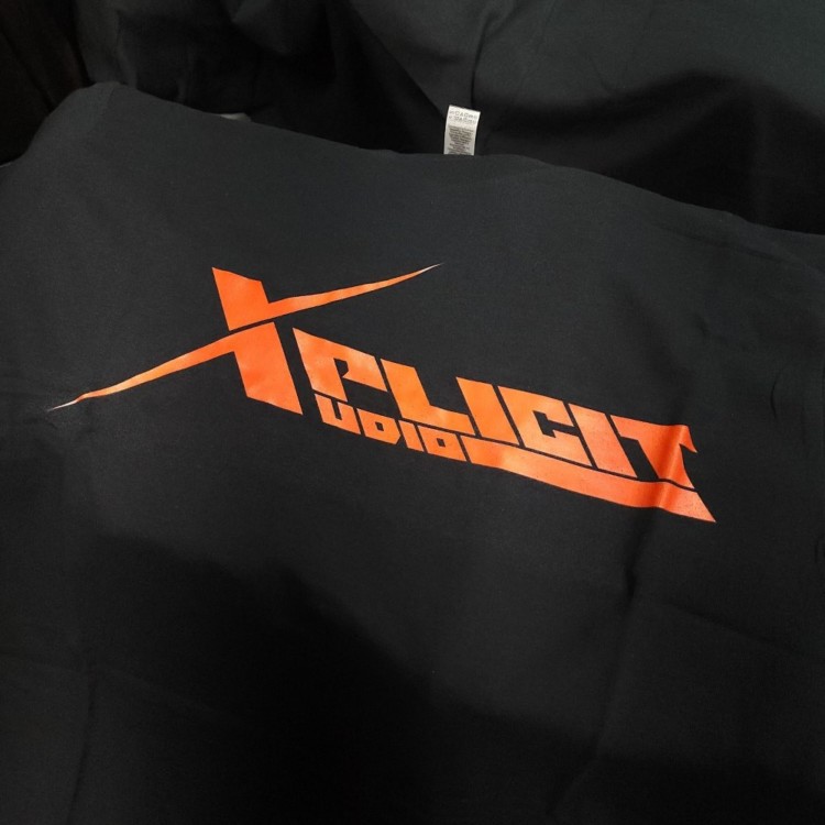 Xplicit Audio Classic Black T-Shirt With Orange Logo