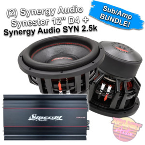 Synergy Audio Synester 12" Pair + Synergy Audio SYN 2.5k - 2500w Bass Package
