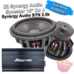 Synergy Audio Synester 15" Pair + Synergy Audio SYN 2.5k - 2500w Bass Package